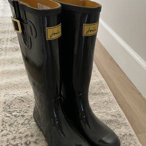 SOLD - Tall Joules Black Rain Boots - Never Been Worn Size 10